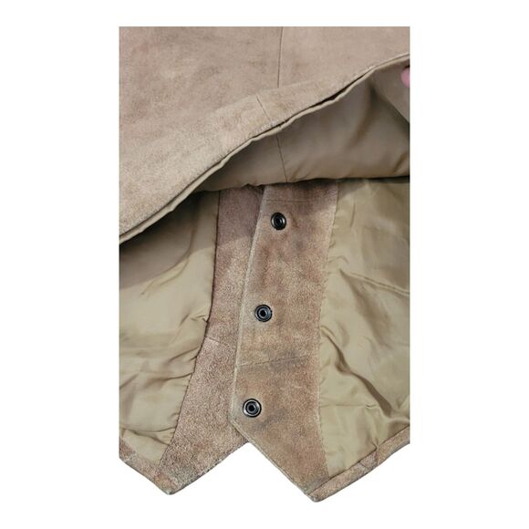 Vintage Chess King Suede Leather Vest Men’s Medium Korea Western Button Front - Picture 11 of 13